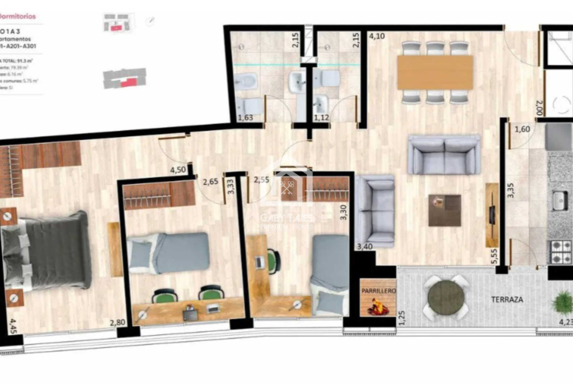 Apartamento Venta Be Parklife Punta Gorda Parque Rivera Carrasco Norte 3 dormitorios 2 Baños Garage Parrillero